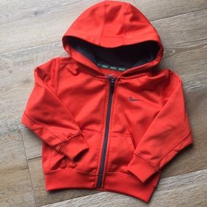2T orange Nike zip hoodie